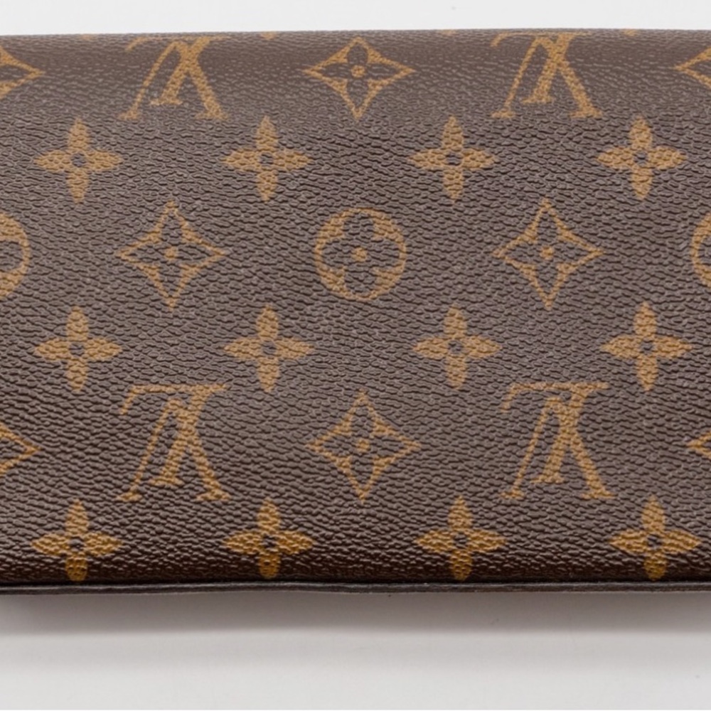Louis Vuitton Brown and Red Monogram Wallet Set - Picture 5 of 9